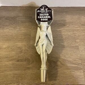 Angel City Brewery Salted Caramel Gose Beer Tap Three-Sided Handle Man Cave